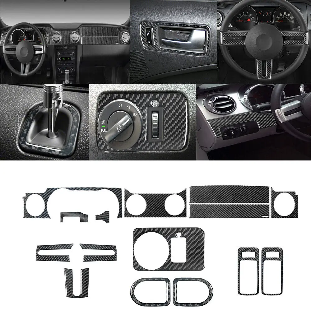 

15 шт., автомобильные наклейки для Ford Mustang 2005-2009