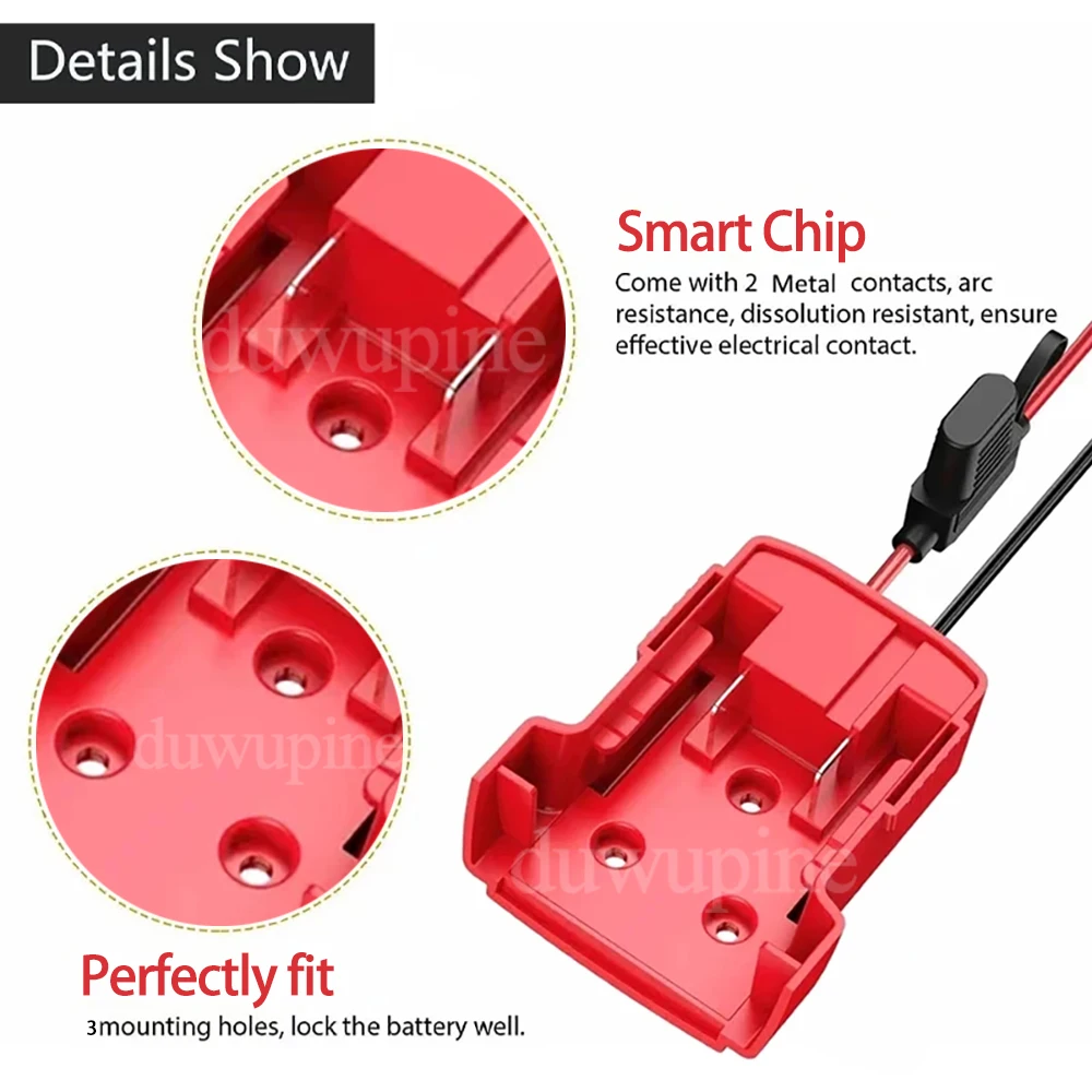Portable Car Emergency Power Adapter with 30A Fuse and Igniter
