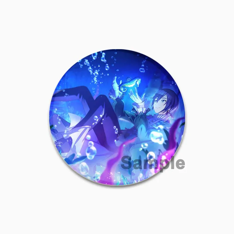 Lapel Pins Brooches 58mm Handmade KAITO Cosplay Cute Badge Plastic Tinplate For Clothes Hat Jewelry Accessories