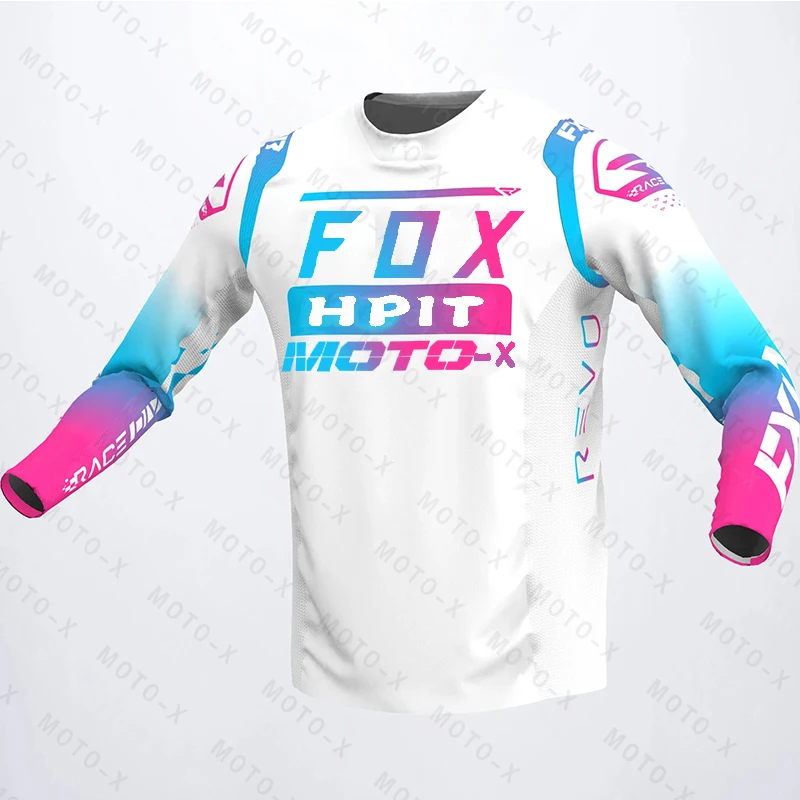 

2022 Motorcycle Hpit Fox Team Downhill Jersey MTB Offroad DH MX Bicycle Locomotive Shirt Cross Country Mountain Bike Jersey