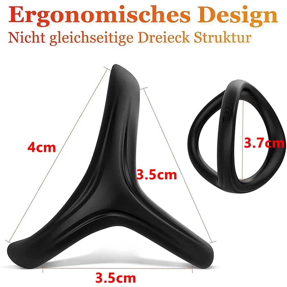 Penis Ring Silicone Semen Lock Ring Delay Ejaculation High Elasticity Time Lasting Cock Sex Toys For Men Couples Adult 18+