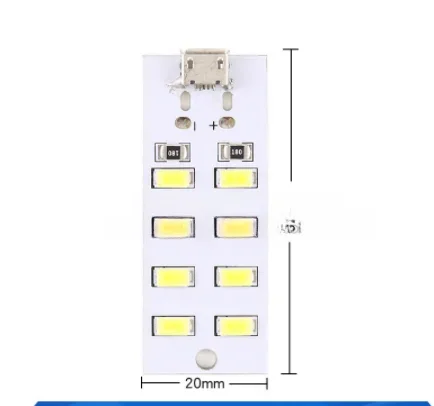 ตัวเลือกสินค้า แผงไฟ LED 20 ดวง USB สำหรับไฟฉุกเฉิน