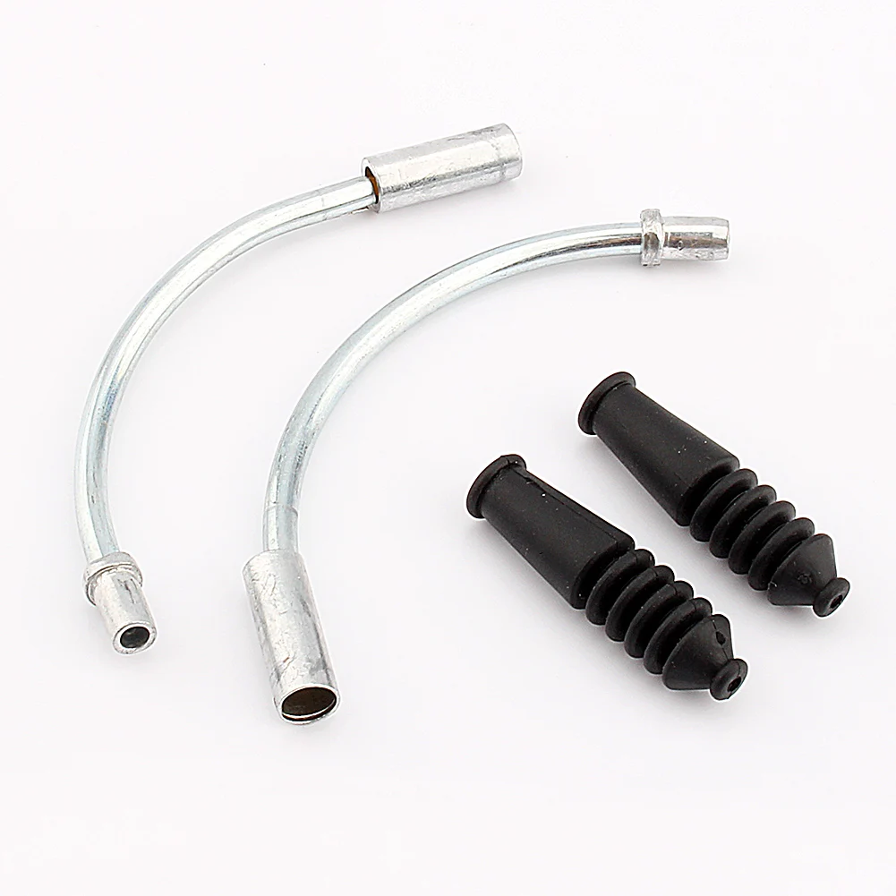 bicycle v brake parts bicycle v brake calipers 2pcs Bike V Brake Noodle And Boot Kit Mountain Bike Outdoor Noodles Cable Guide Bend Tube Cycling Accessories
