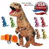 Props Tyrannosaurus Rex Dinosaur Inflatable Costume Custom Funny Performance Kids Inflatable Dinosaur Riding Toys 4