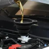 Car Engine Funnel Universal Silicone Liquid Funnel Washer Fluid Change Foldable Portable Auto Engine Oil Petrol Change Funnels 4
