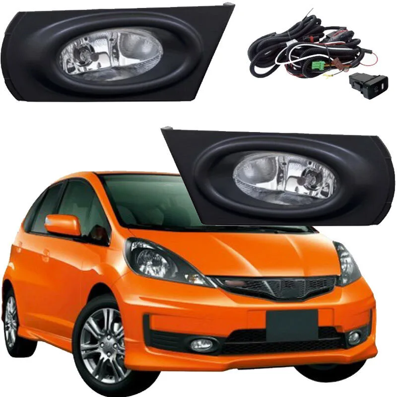 

Pair Fog Light Spot Driving Lamp KIT Black For Honda Fit / Jazz GE 2011-2014 Accessories