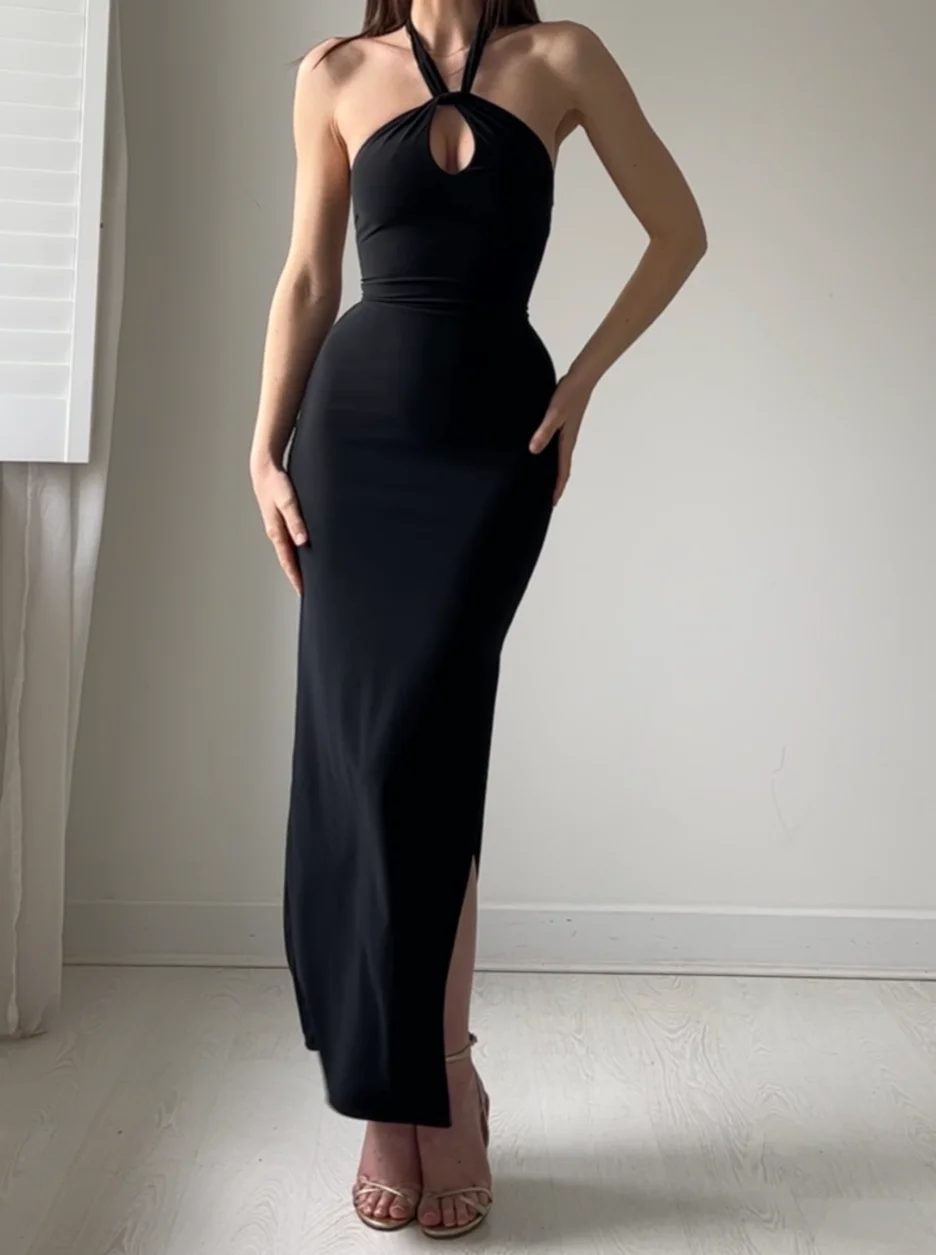 

Женское платье без рукавов, с длинной юбкой