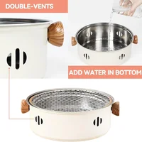 Mini Charcoal Barbecue Grill for Home Outdoor Camping Beach Picnic BBQ Grill Barbecue Stove, Multifunctional Charcoal BBQ Stove 3