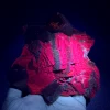 1495 g Natural Pakistan red fluorescence cube black rose fluorite mineral specimens + healing quartz crystals and stones rock 5