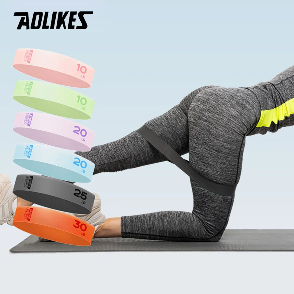 Fasce Di Resistenza In Tessuto Per Allenamento - Set Da 6 Pezzi Con Antiscivolo Per Glutei, Gambe E Yoga - 4