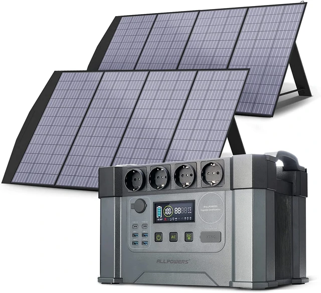 Centrale elettrica portatile - Generatore solare 110V/220V, pannello solare  18V