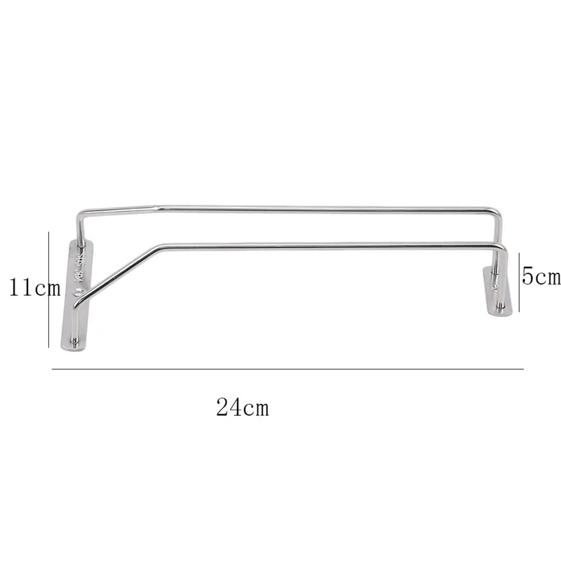 Red Wine Glass Goblets Hanger Rack 1/2pcs Upside Down Stemware Home Bar Pub Holder Stainless Steel Shelf Organizer Dish Rack
