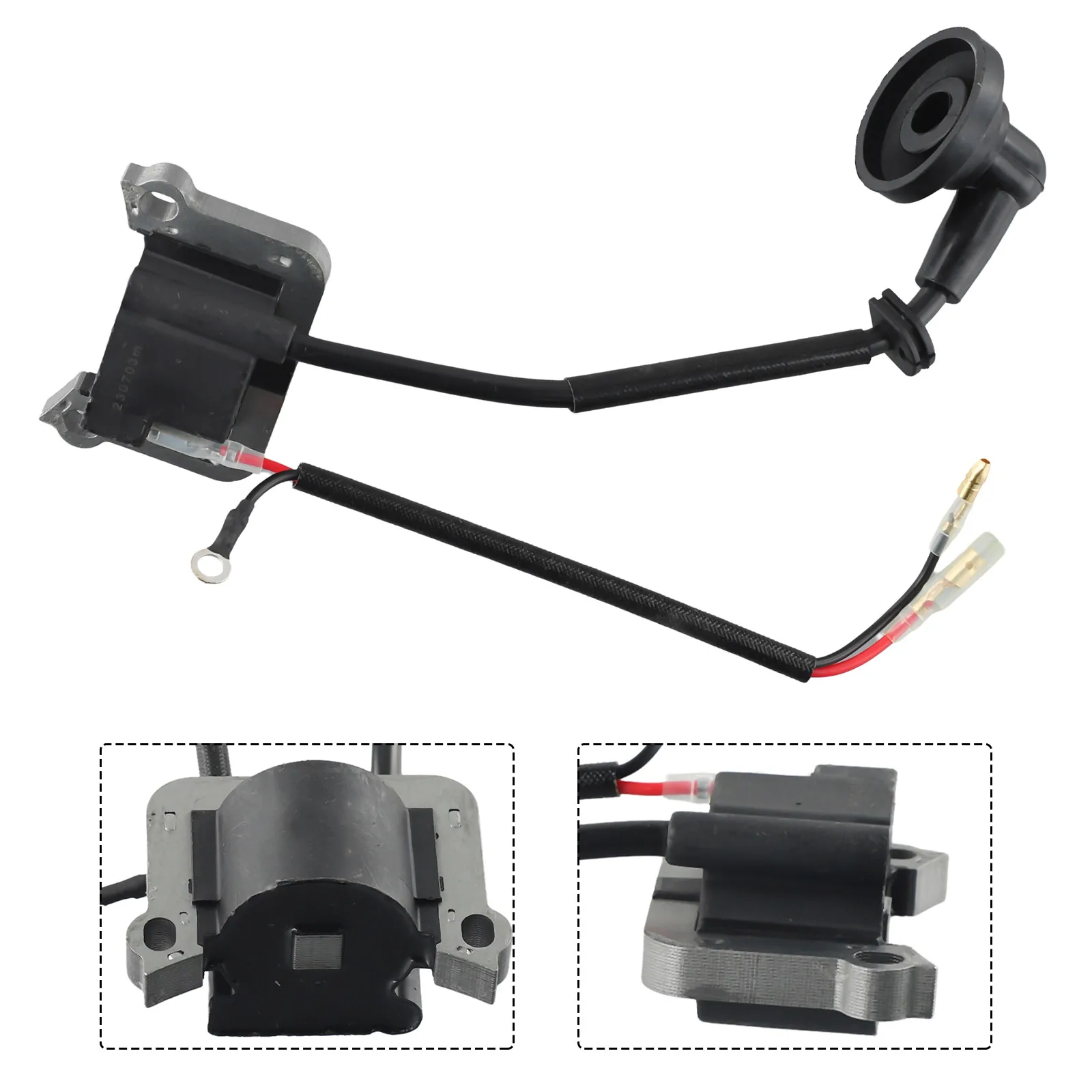 

For Strimmer Lawnmower Accesories Ignition Coil Chainsaw Brush Cutter Part High Quality Plastic 2 Hole 52mm Alloy