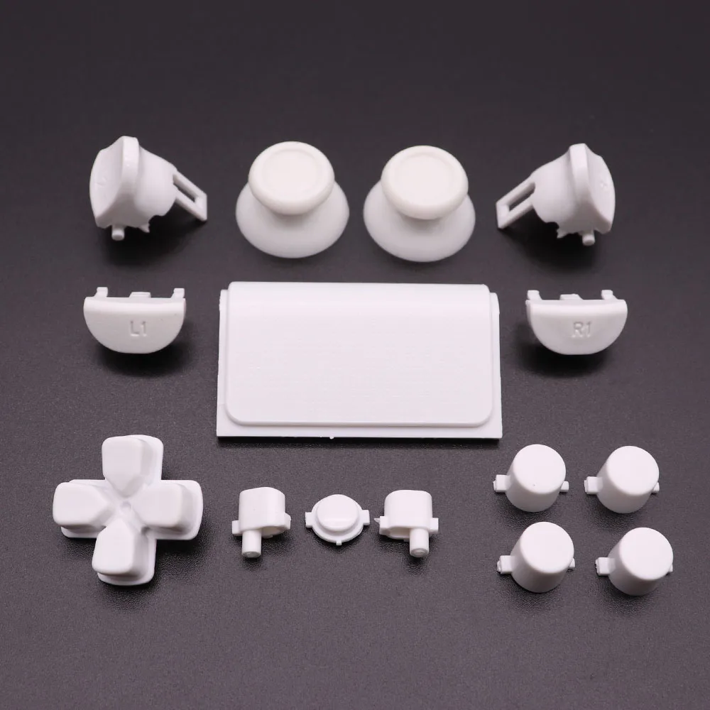 Full Set Joysticks D-pad R1 L1 R2 L2 Direction Key AB XY Buttons For PS4 Pro JDS 040 050 055 JDM 040 050 055 Controllers - 6