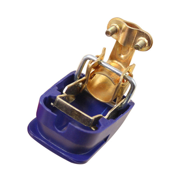 Pair Car Battery Terminals 12V Auto Battery Terminal Connector Battery Bornes Cable Terminal Adapter Copper Clamps Clip Screw