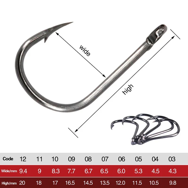High Carbon Steel Fish Hooks 5
