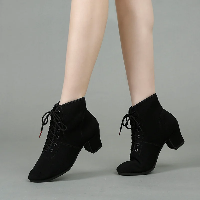 Elegant Ankle Boots Women Shoes New 2023 Point Toe Black Heels