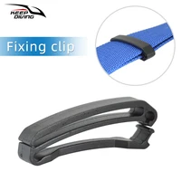 2 Pcs Plastic Fixing Clip for Webbing Quick Slip Keeper Webbing Tail Clip Buckle Belt Storage Buckle Diving Accessories 1