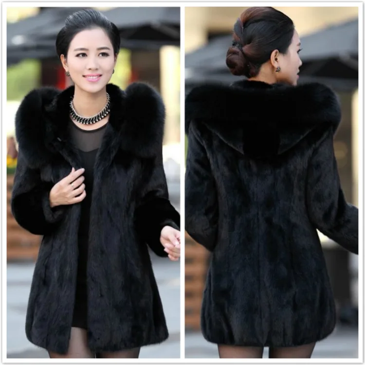 

Imitation Fox Fur Coat New Imitation Mink and Mink Coat Women