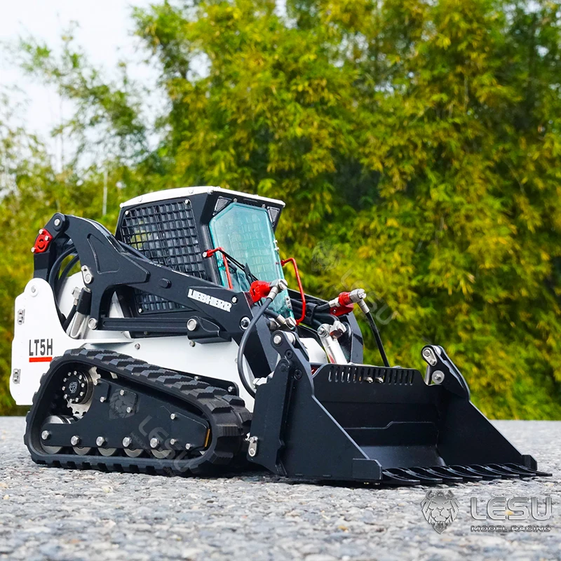 LESU 1/14 Aoue Lt5 Metal Hydraulic Tracked Skid-Steer RC Loader DIY Model Lights Outdoor Toys TH20000 2