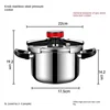 304 Stainless Steel Pressure Cooker Explosion-proof Household Gas Stove Thickened Pressure Cooker 6