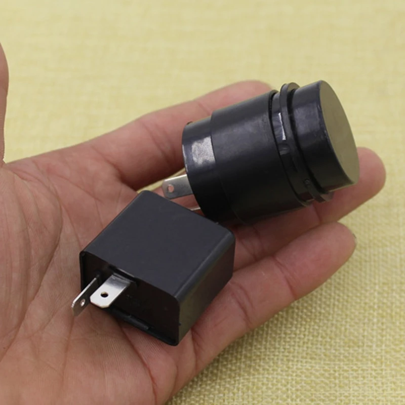 Jeffergarden Noir 12V 2 Broches Clignotant Clignotant Clignotant Relais Moto Voyant LED - 2