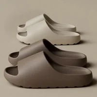 Pantoufles en noix de coco, sandales à semelles épaisses, mode d'été, pantoufles de plage à fond souple pour hommes et femmes, diapositives EVA 1