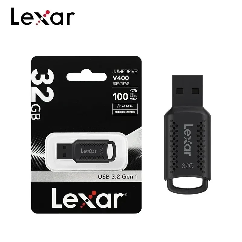 렉사 32GB 64GB 블랙 USB 3.2 특가 판매 플래시 U 디스크 USB 플래시 드라이브 V400 펜 드라이브 메모리 스틱 컴퓨터용