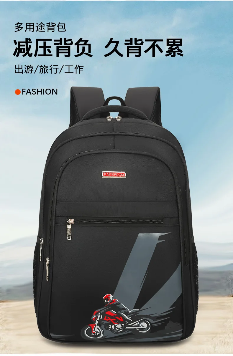 Rucksack Student Schultasche Russische Reiserucksack Koreanische Version Unisex Casual Laptoptasche Verdicken Doppelte Umhängetaschen – Detail 1
