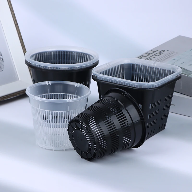 

11cm 14cm Butterfly Orchid Special Flower Pot With Side Hole Net Cup Pot Plant Flower Pot Basket Plastic Breathable Container