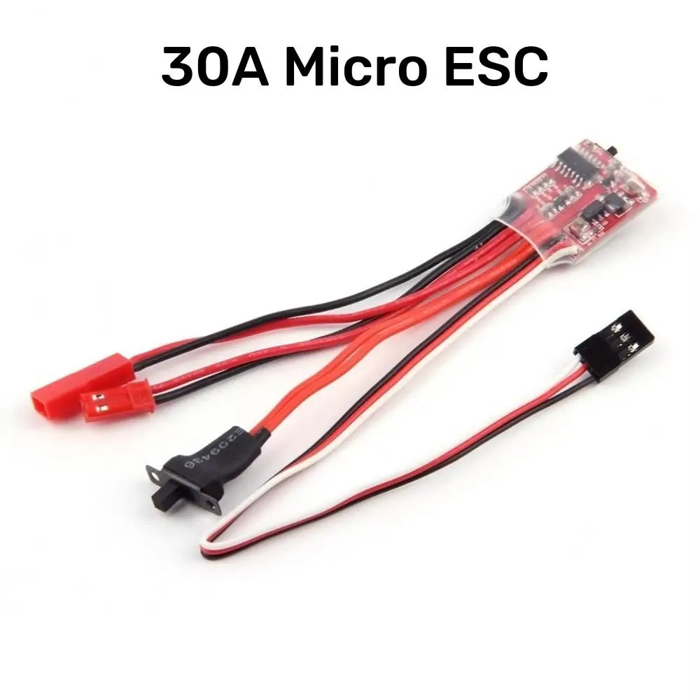 New 30A Micro ESC 2S 4~8v Bi-directional Electric Speed Controller with Brake 1/16 1/18 1/24 RC Car Accessories For RC Boat Tank