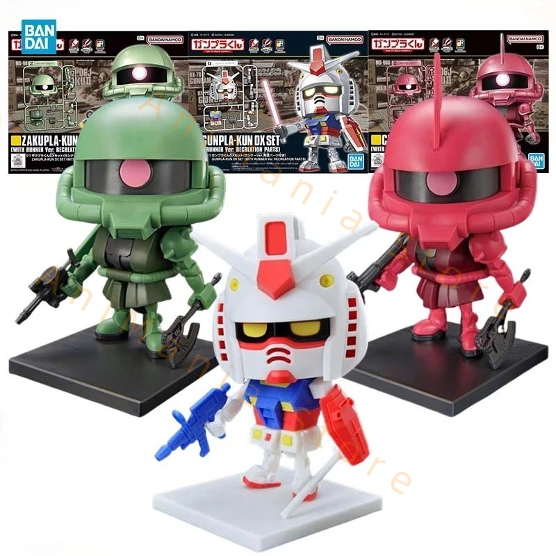 BANDAI SPIRITS Gunpla-kun Shaazaku-kun DX Set (Runner Ver.) – Modello In Plastica 1/1 Colorato, Con Parti Di Riproduzione