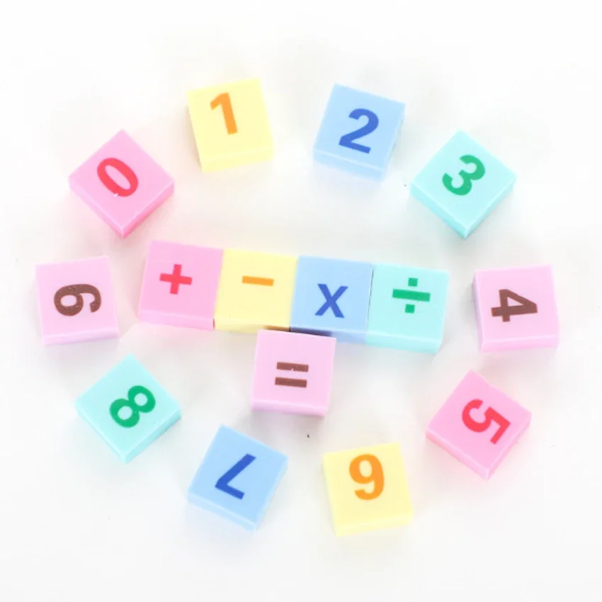 15pcs/lot Digital Eraser Little Rubber Writing Drawing Eraser Rubber Student stationery for Office School 4