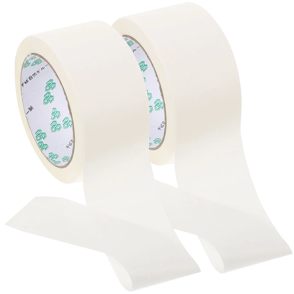 

2 Rolls White Duct Tape White Packing Heavy Duty Packaging Shipping Sealing Glue for Boxes Paper