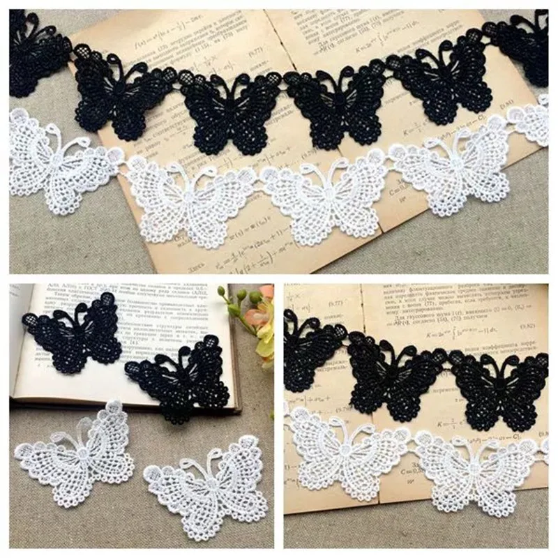 Embroidered Butterfly Appliques 10pcs lace sewing accessories lace accessories lace garment accessories clothing accessories sewing patches