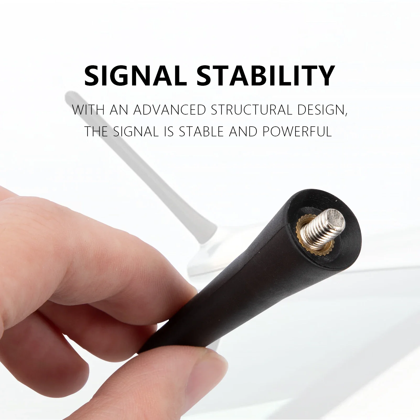QXNY Strong Radio Roof Mount FM AM DAB 6.5cm Length Auto Universal with Screws Car Antenna Mini Short Vehicle Accessories