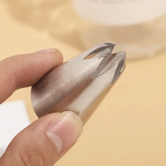 Bcmjhwt Nagy Jegesedéscsövek Fúvókák Torta Sütés Sütő Cupcake Csővezeték Fúvóka Rozsdamentes Acél Tészta Tippek #1B - Image 3