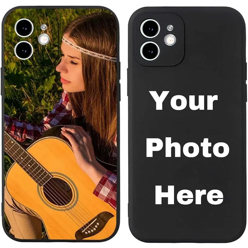 Customized Photo Silicone Soft Phone Case For iPhone 17 16 15 14 13 12 11 Pro Xs Max X XR Mini 16e 7 8 Plus SE 2020 2022 Cover 4