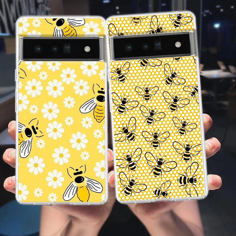 Bee Honey Soft TPU Clear Phone Case