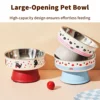 New Cat Bowls Pet Stainless Steel Bowls Cat High Foot Neck Protection Bowls Dog Large Capacity Feeding Device Dog Bowls Pet Bowl 4