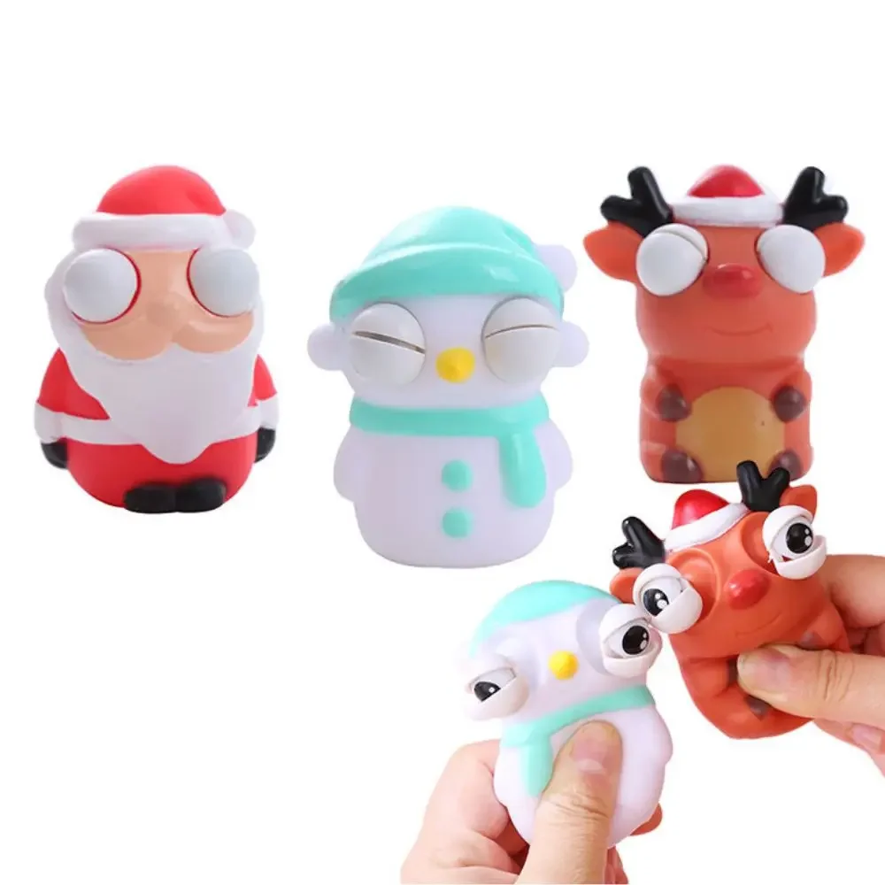 Christmas Toys Anti Stress Balls Santa Claus Snowman Elk Decompression Squeeze Sensory Toys Kids Christmas Party - Bilde 6