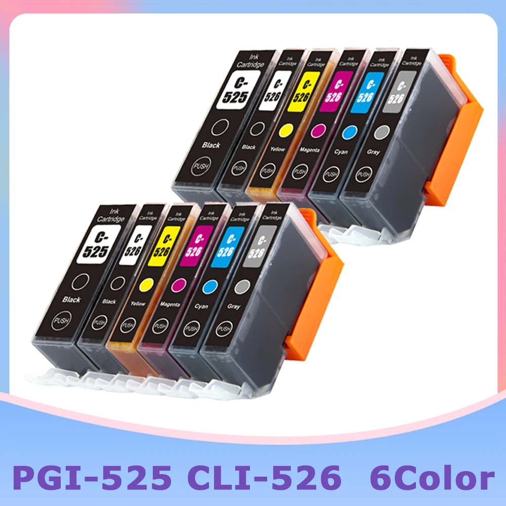 

PGI525 PGI-525 CLI-526 For Canon PGI 525 CLI 526 Ink Cartridge For Canon PIXMA iP4850 MG5150 MG5250 MG6150 MG8150 MG5350 MG6250