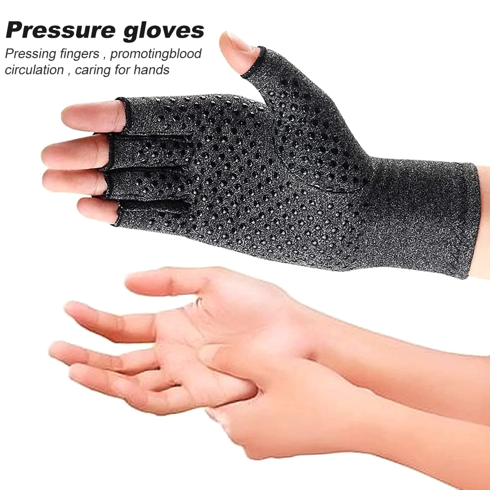 Arthritis Compression Gloves Anti-Slip Glue dot Gloves Work Carpal Tunnel Pain 1Pair Women/Men