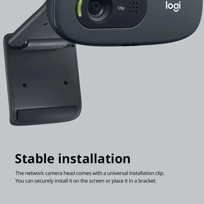 Webcam HD Logitech C270 C270i 720P originale al 100% con microfono integrato, USB 2.0, per PC e chat. - immagine 4