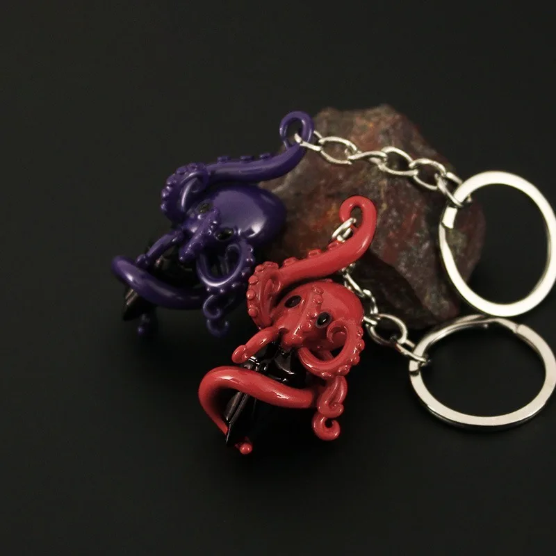 Ciondolo Con Arma Di Valore Portachiavi Con Polpo Modello Gioco In Lega Di Metallo Periferica Mini Accessori Per Ciondoli Portachiavi Regali Giocattol