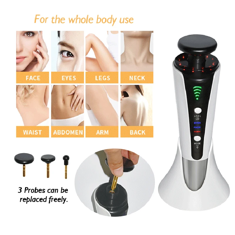 NEW 3 In 1 Skin Lifting Red Light Machine for Face Body Facial Rejuvenation Tighten Eye Bag Remove Chin V-line Up Beauty Device 3