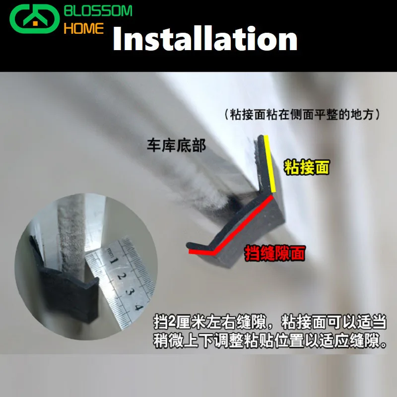 Roller Shutter Door Sealing Strip Flip Door Bottom Seal Rubber Block Anti-rat Seal Waterproof Garage Shutter Bottom door seal strip sealing strip tape sealing strip rubber seal strip rubber door weatherstripping door weatherstripping