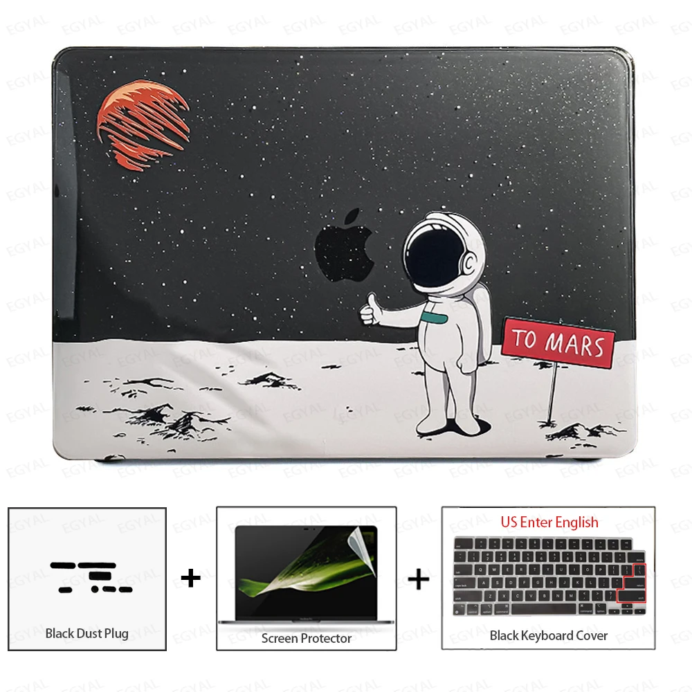 Sleek Laptop Case with Dust Plug, Screen Protector & Keyboard Cover