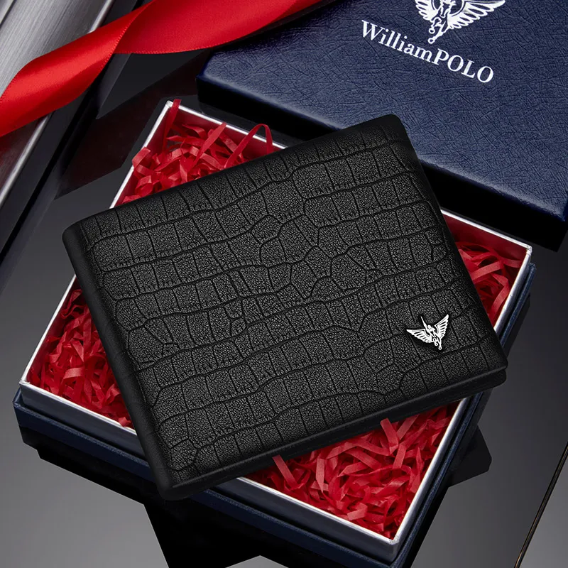 Men Wallets Fashion Short Design Card Holder Men Leather Purse Solid Coin Pocket High Quality Male Purse 2