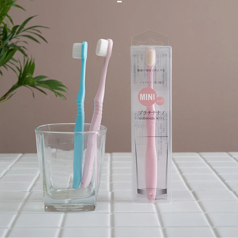 2pcs Durable Gums Care Toothbrush Long Handle Toothbrush for Home